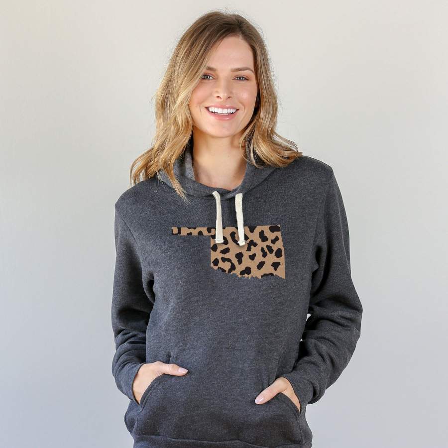 Oklahoma Leopard Pattern Hoodie