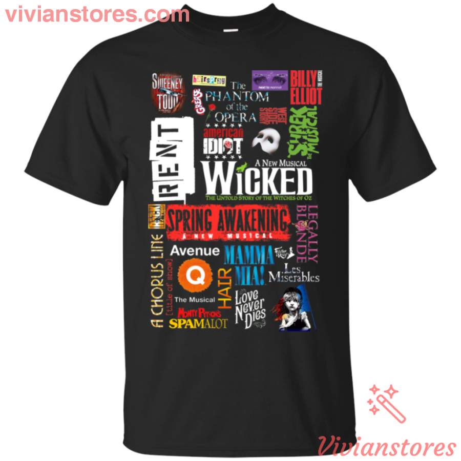 Broadway Musical Collage T-shirt