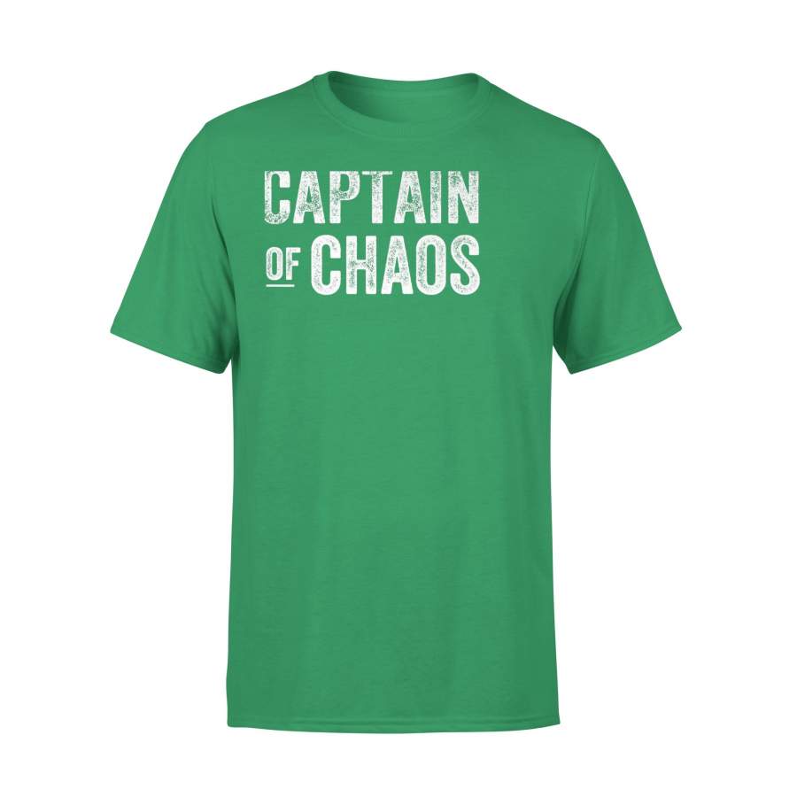 Captain Of Chaos Funny Dad Shirt Men Teacher Mom T-Shirt