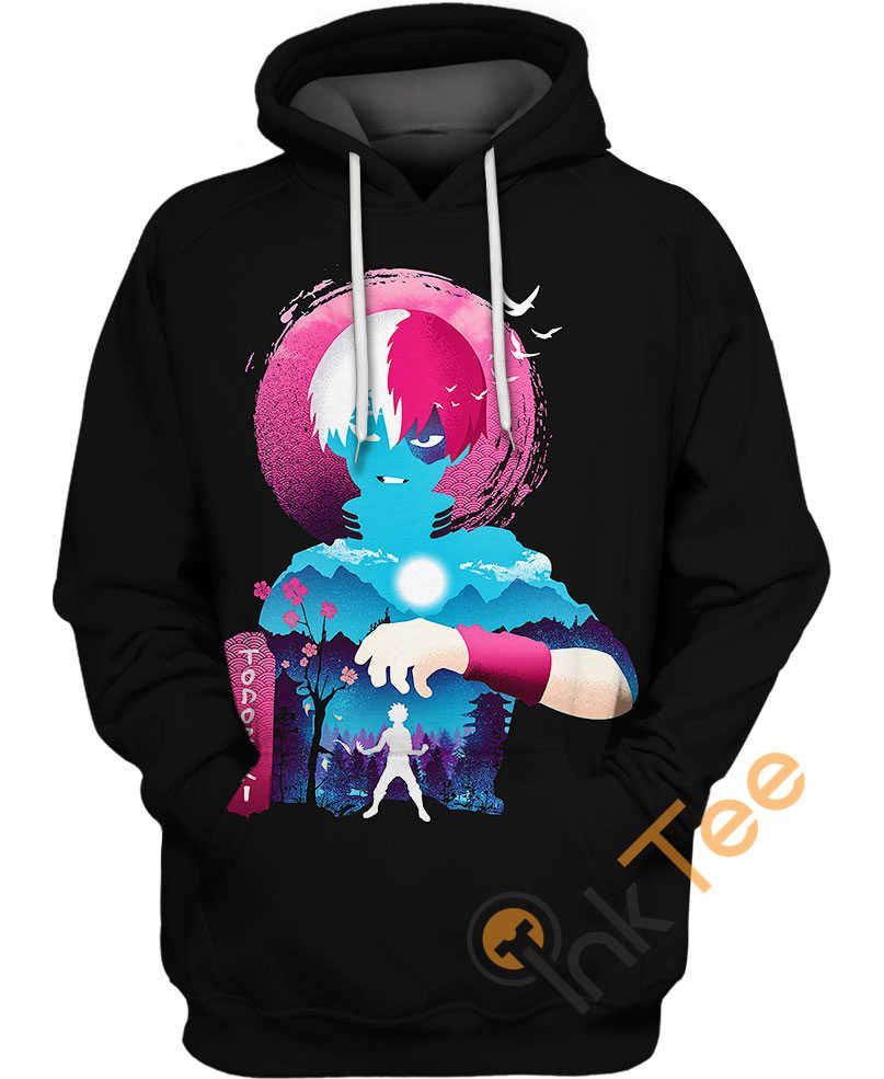 Shouto Todoroki Highlights Hoodie 3D – KreamShirt