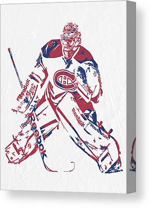 Carey Price Montreal Canadiens Pixel Art 2 Joe Hamilton Canvas Print