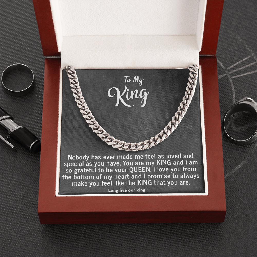 To My King | Cuban Necklace | Made In Usa