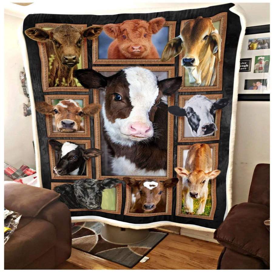 Blanket  Cute Cows Gift For Cow Lovers