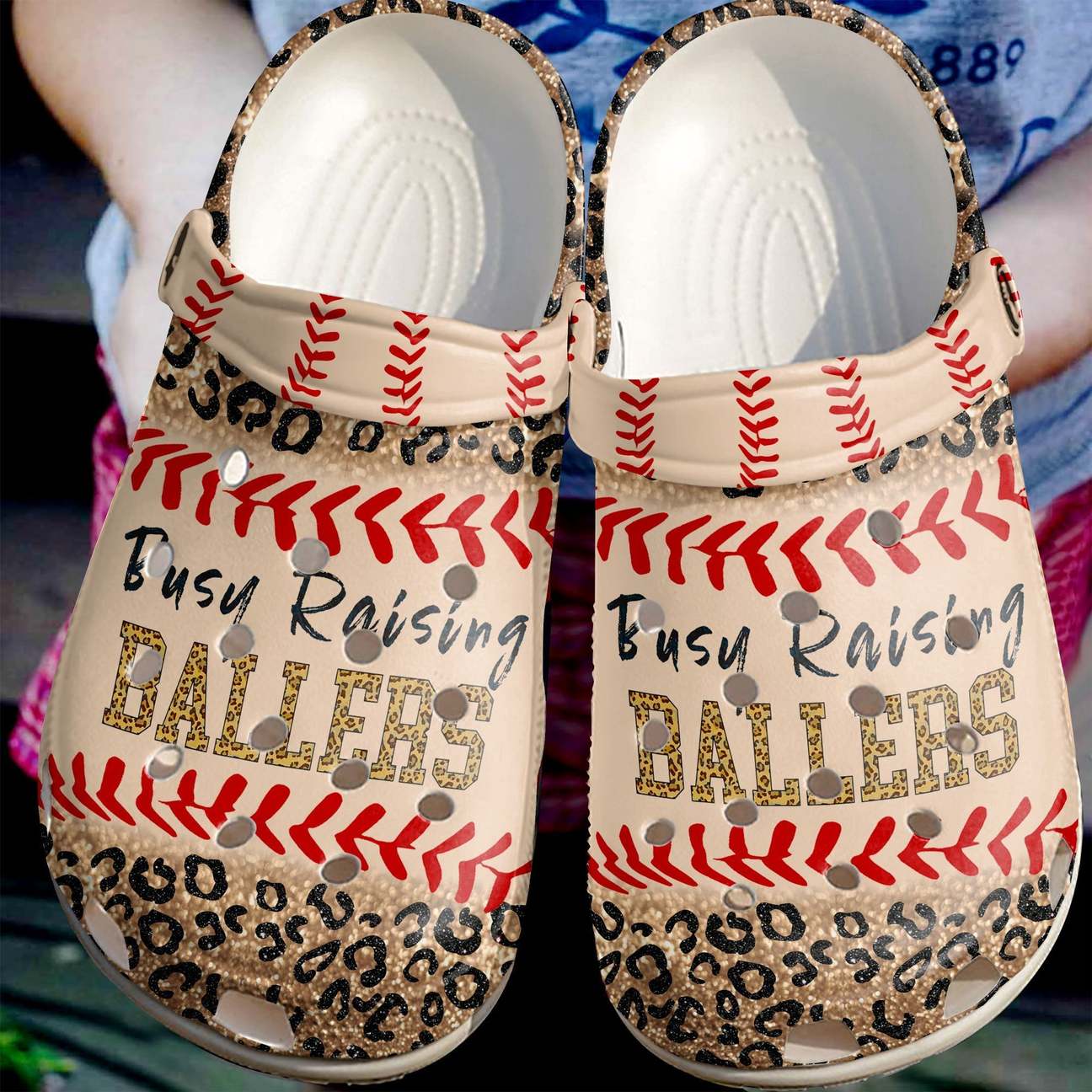 Baseball Personalized Clog, Custom Name, Text Busy Raising Ballers, Fashion Style For Women, Men, Kid, Print 3D