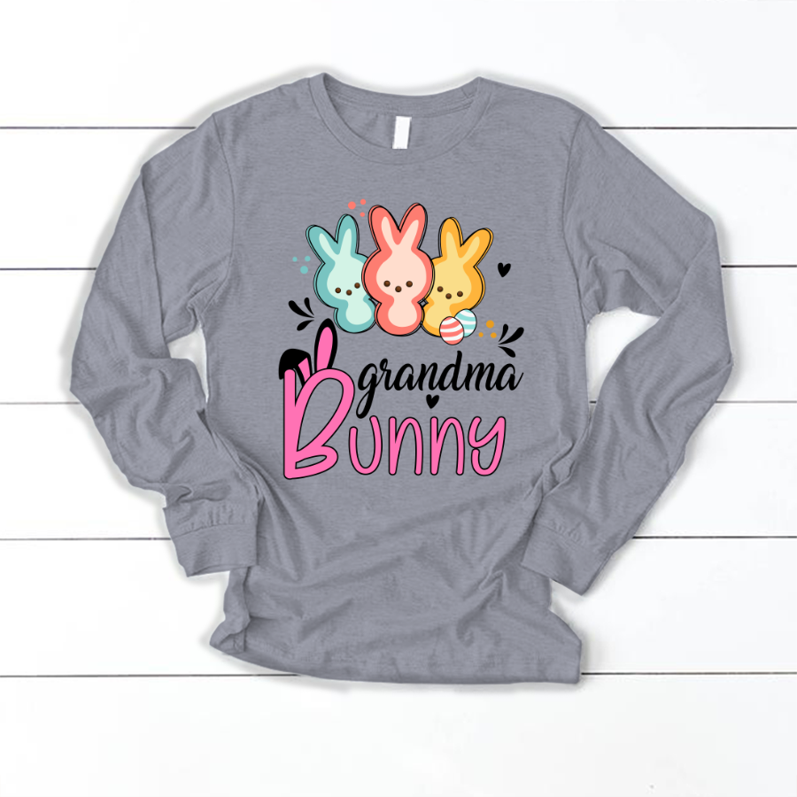 Chillever Personalized Grandma Bunny Easters Day Longsleeve