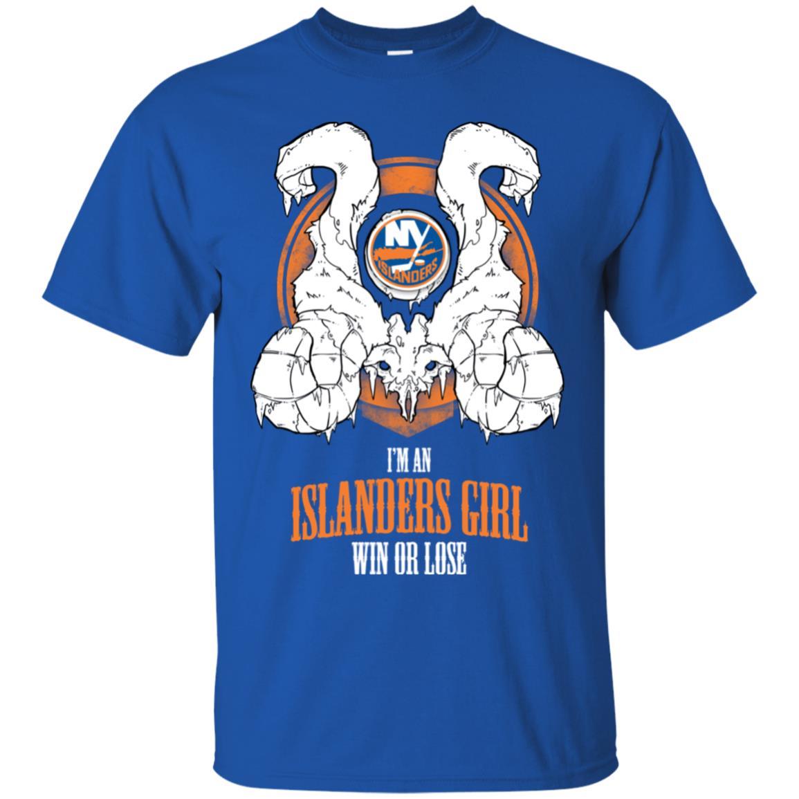 New York Islanders Girl Win Or Lose T Shirts