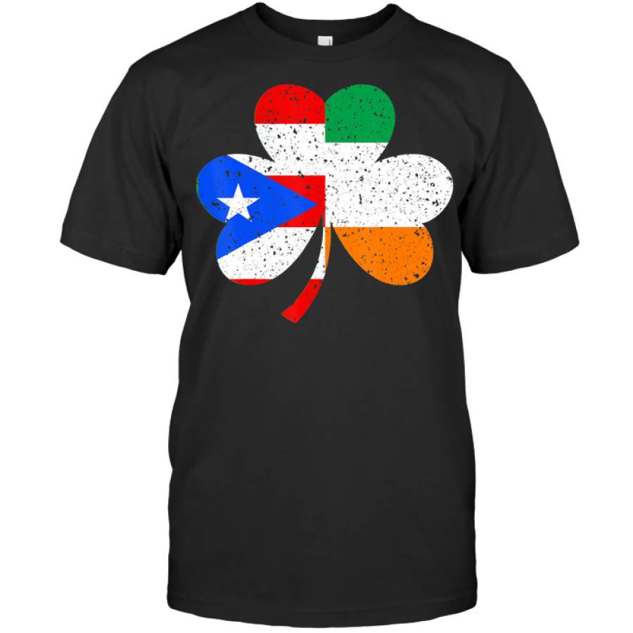 St Patricks Day Ireland Irish Puerto Rican T Shirts Tee Gift