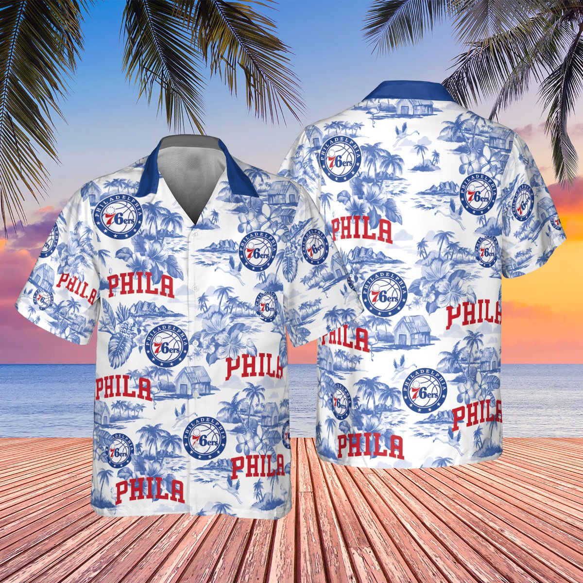 Aloha Style Official Philadelphia 76Ers Summer Shirt