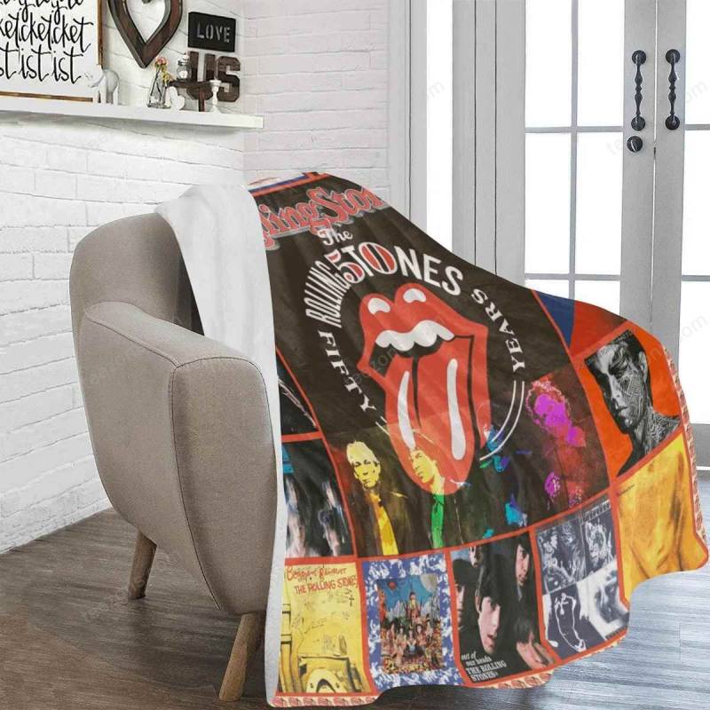 The Rolling Stones 50Th Anniversary Blanket TH0607 Quilt