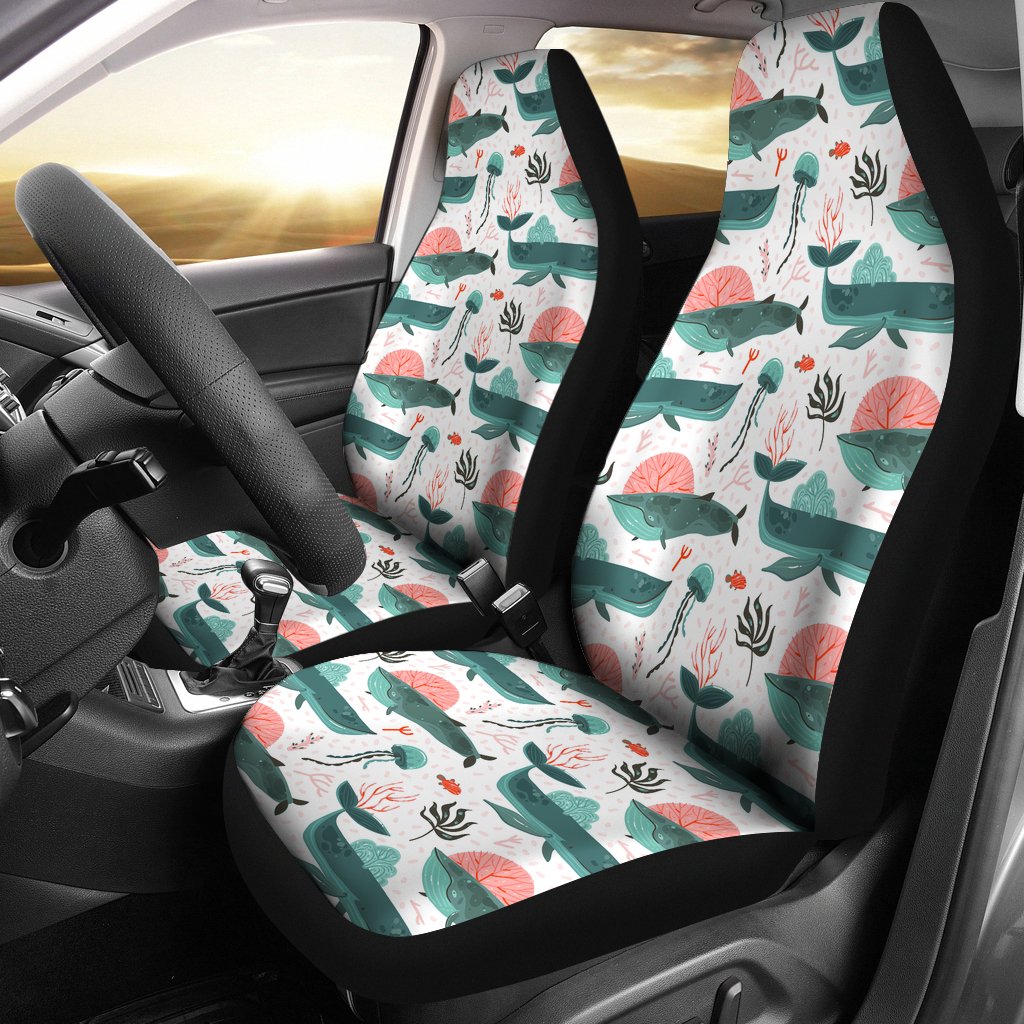 Whale Jelly Fish Pattern  Universal Fit Car Seat Covers