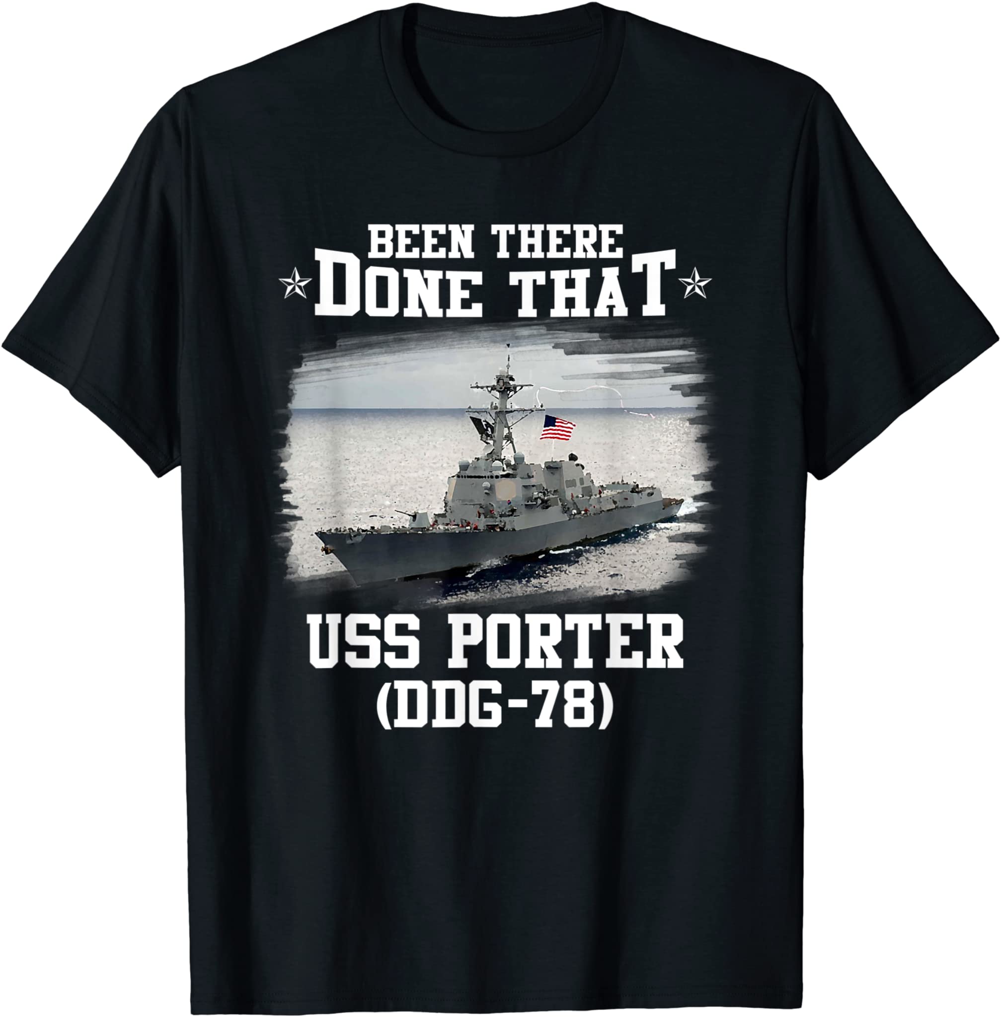 USS Porter DDG-78 Veterans Day Father Day Gift T-Shirt