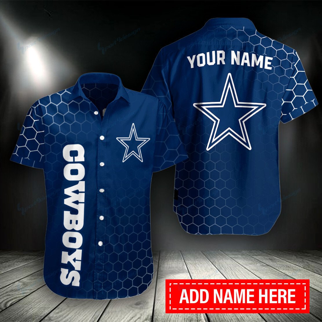 Dallas Cowboys Personalized Button Shirt Bg997