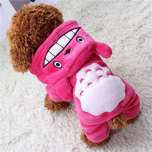 Warm Soft Fleece Pet Dog Cat Clothes Cartoon Puppy Dog Costumes Autumn Winter Clothing For Small Dogs Chihuahua Yorkie Outfits alx