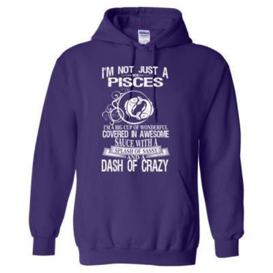 AGR Pisces Splash Of Sassy And A Dash Of Crazy – Heavy Blend™ Hooded Sweatshirt