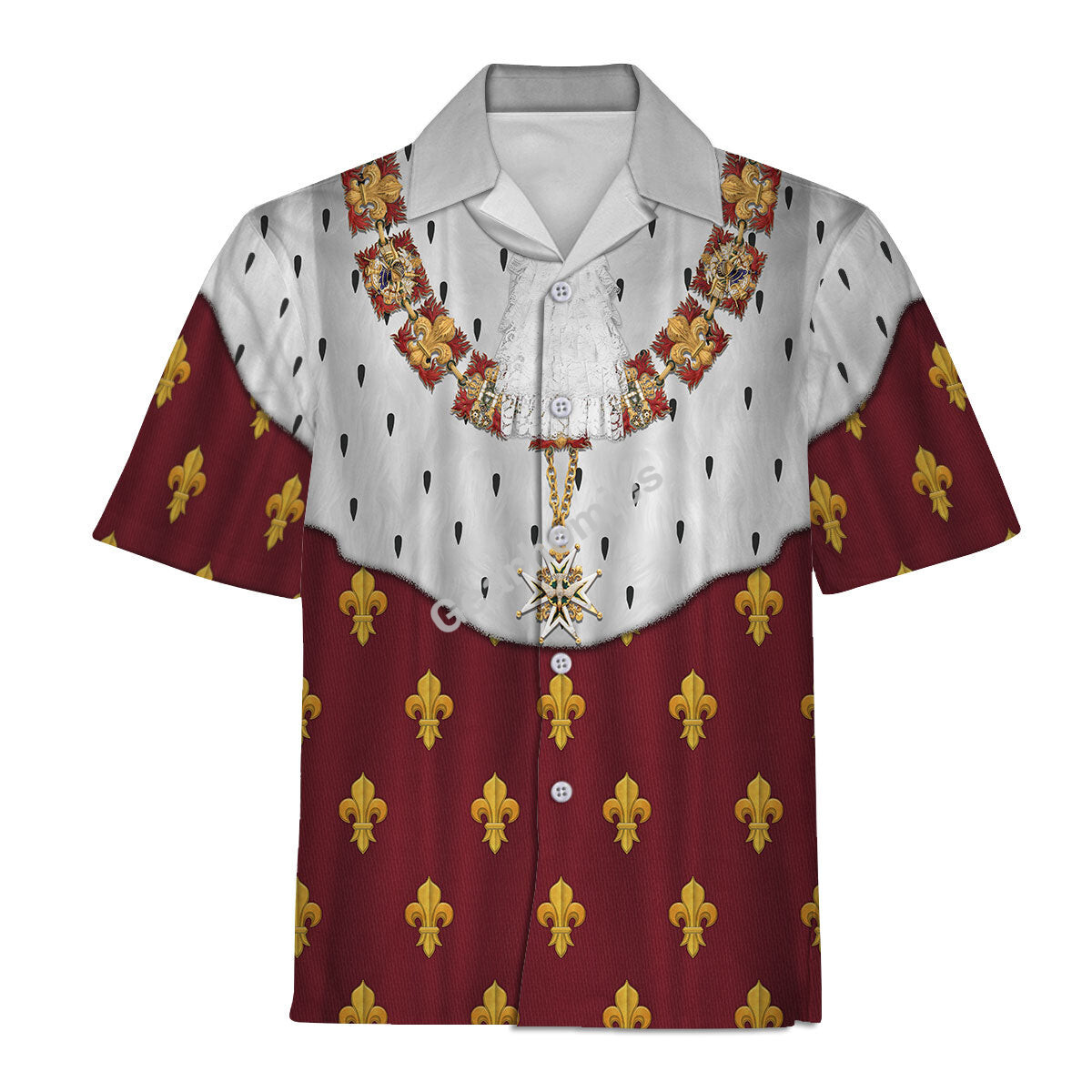 Charles X Of France Coronation Robes Red Costume All Over Print Hoodie ...