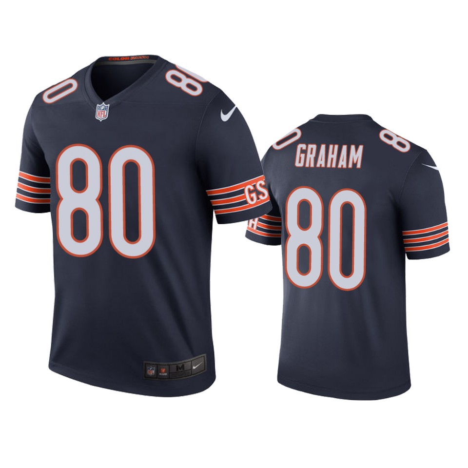 Chicago Bears Jimmy Graham Navy Color Rush Legend Jersey – Mens