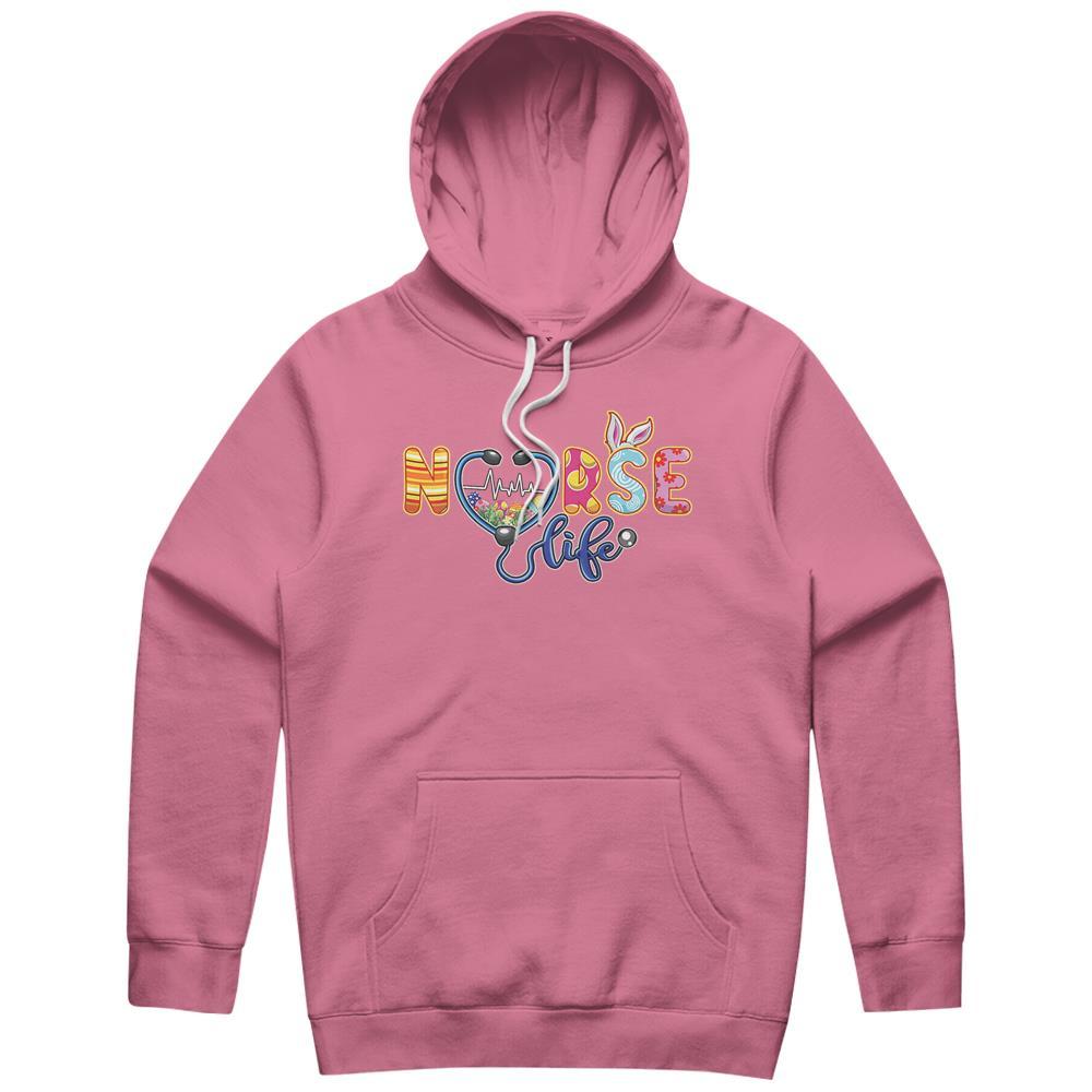 Blessed Easter Nurse Life Stethoscope Nurse Bunny Crew Gift Hoodie