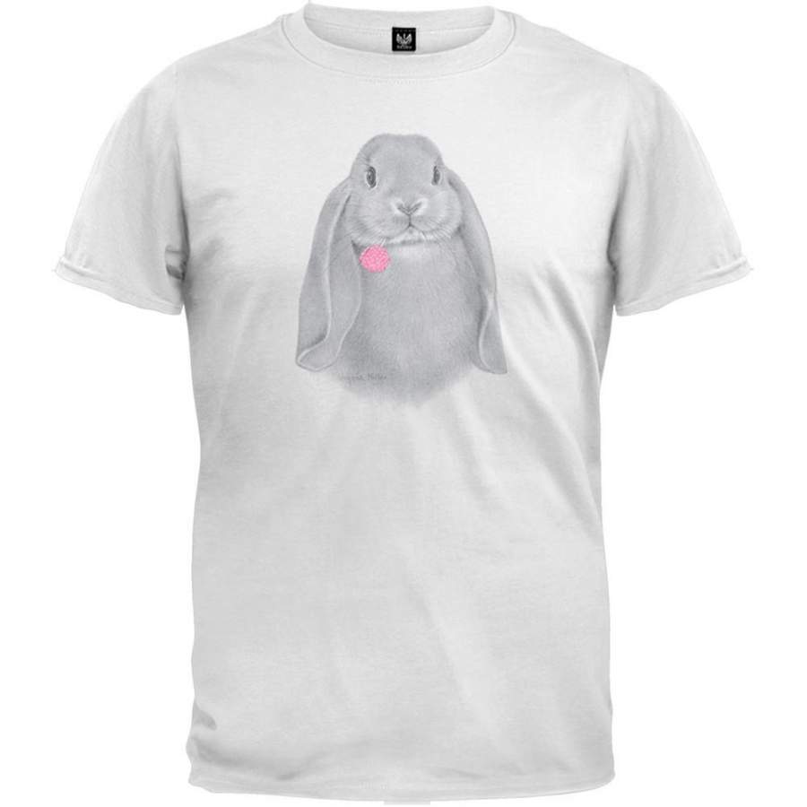 Lop Ear Bunny White T-Shirt