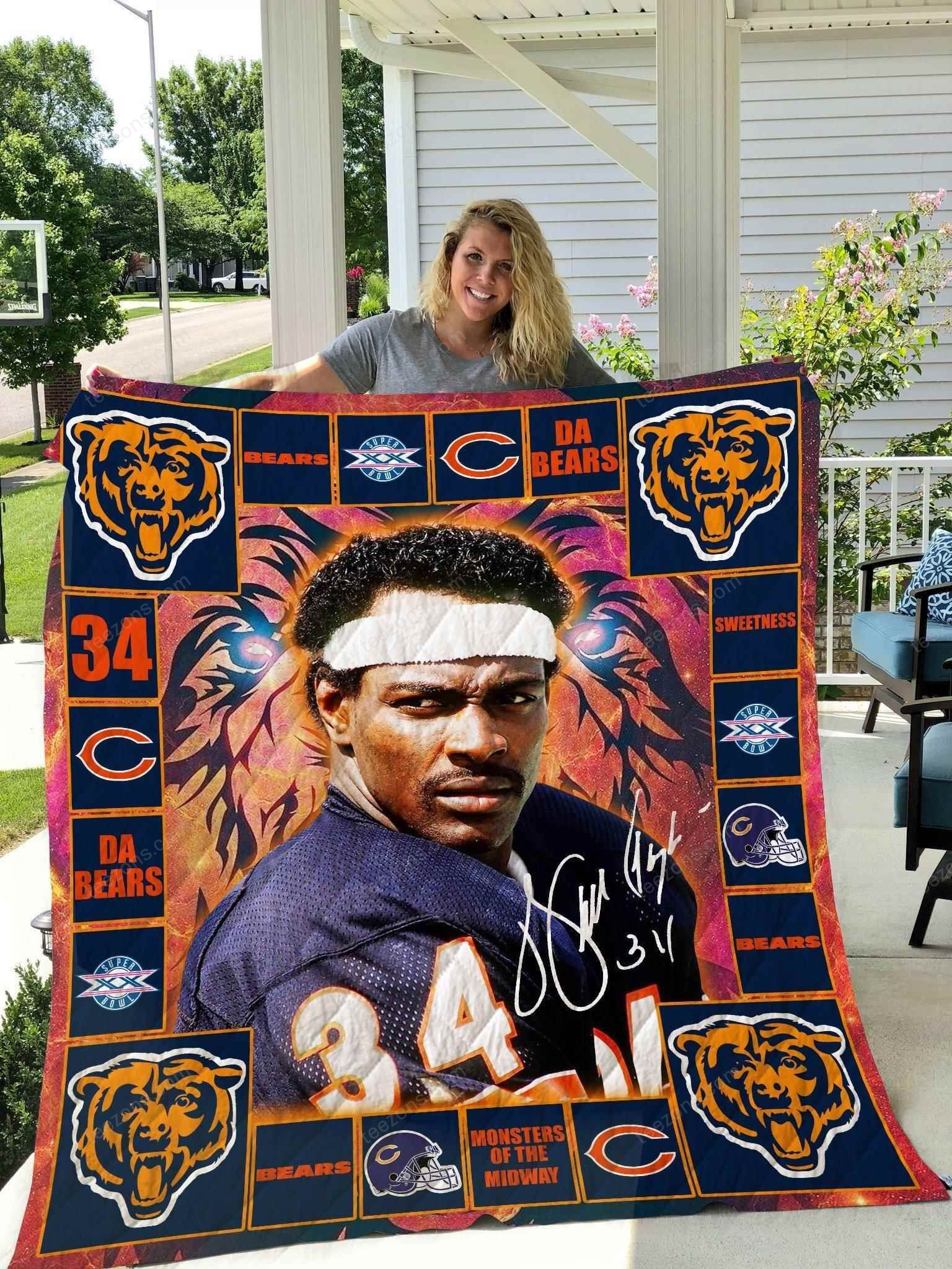 Walter Payton Chicago Bears 01 N2906 Quilt