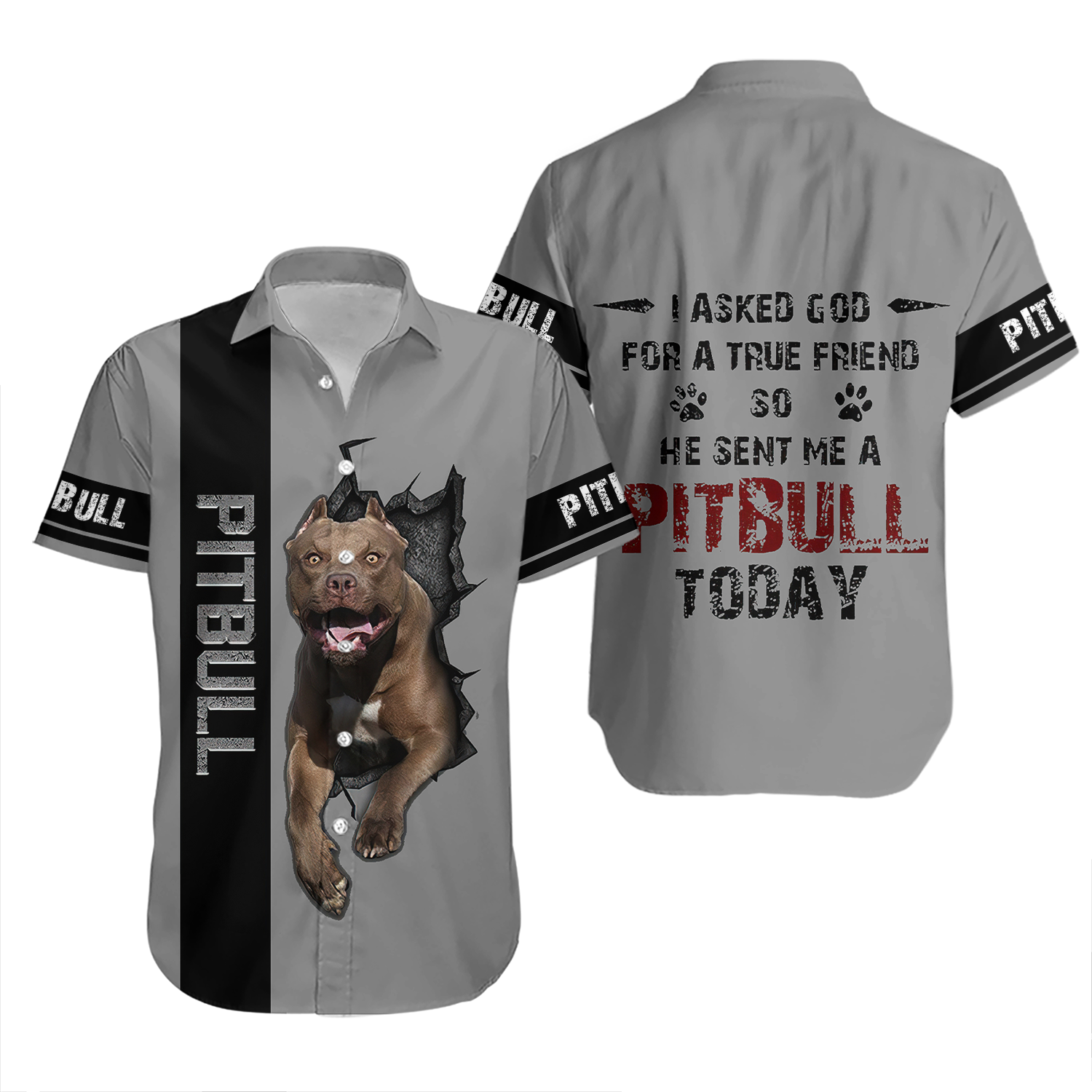 Pitbull Hawaiian Shirt – For Men And Women