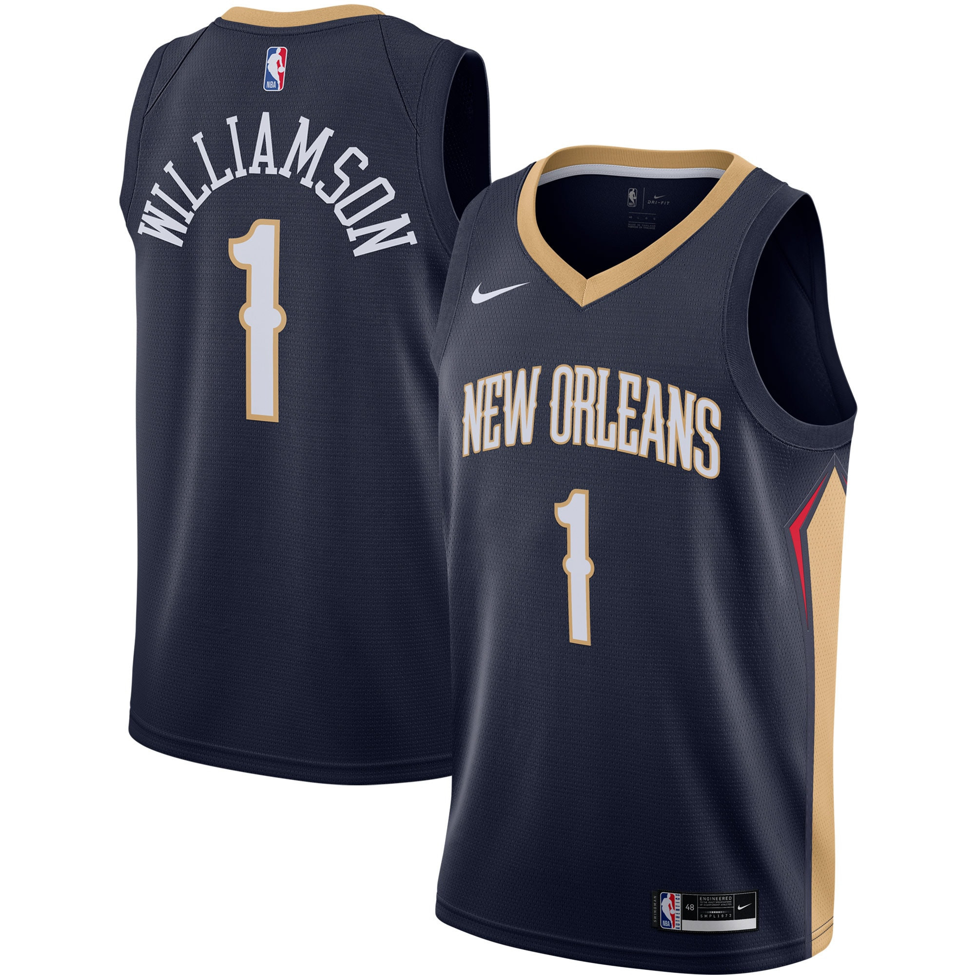 Zion Williamson New Orleans Pelicans 2020/21 Swingman Jersey – Navy – Icon Edition NBA