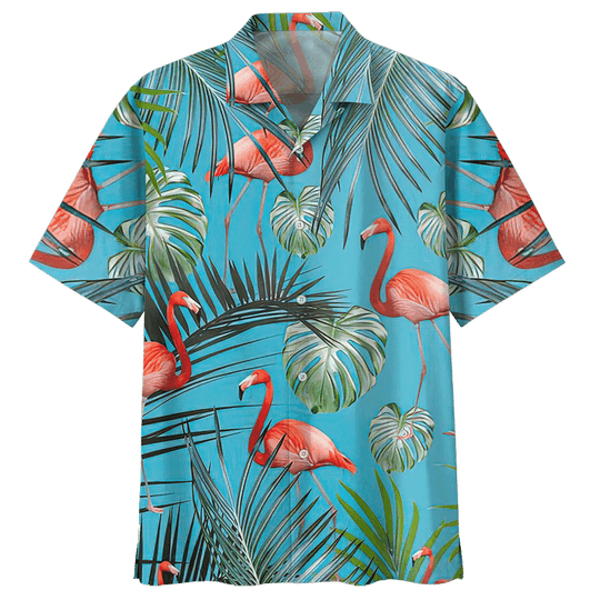 Flamingo Hawaiian Shirt , Big Hawaiian Shirt, Short Hawaiian Shirt For Men, Hawaiian Shirt For Women, Aloha Shirt Summer 2024 Design By Snorider Fashion