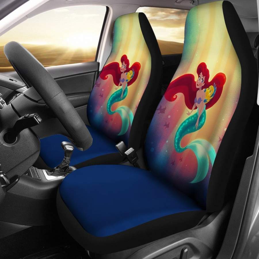 Ariel Mermaid Smile Car Seat Covers