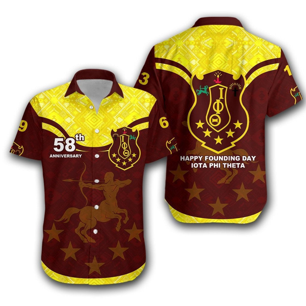 Fraternity Shirt – Iota Phi Theta 58Th Anniversary Short Sleeve Shirt Simple Style