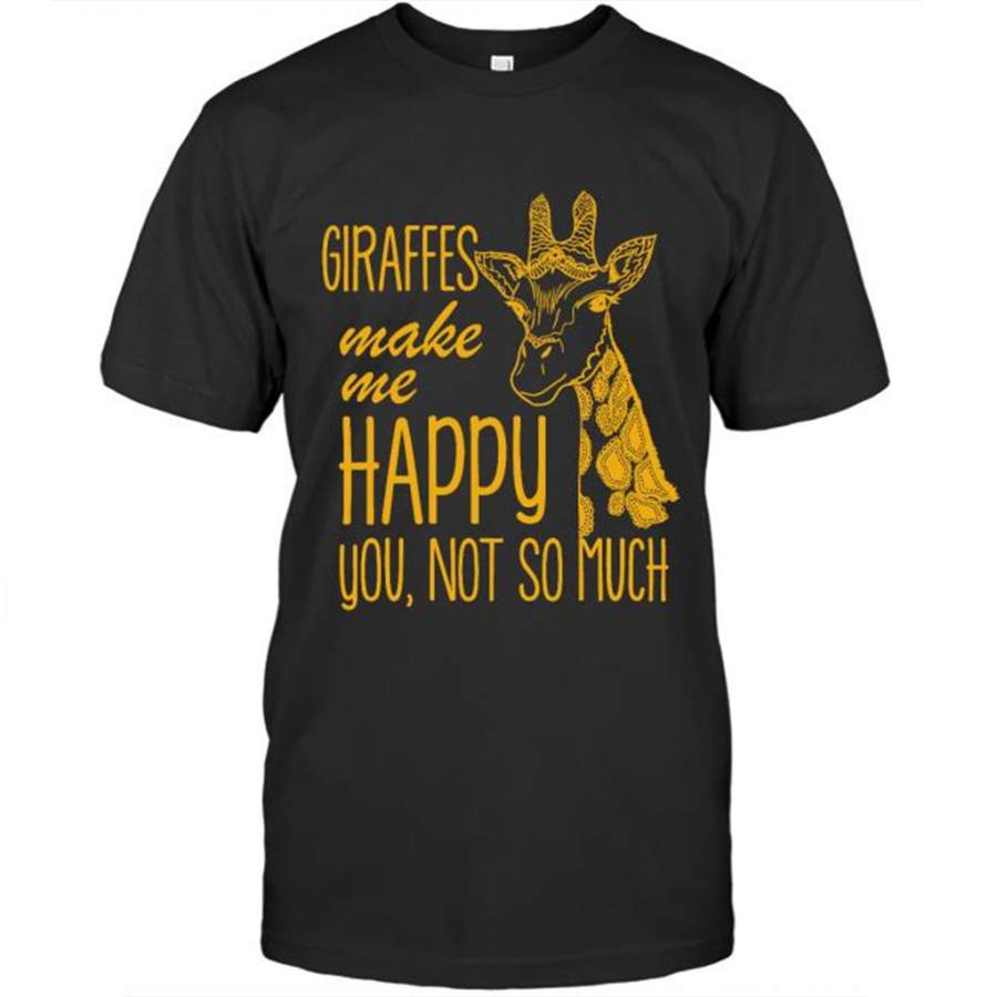 Giraffes Make Me Happy You Not So Much Vintage Classic – Gildan Short Sleeve Shirt