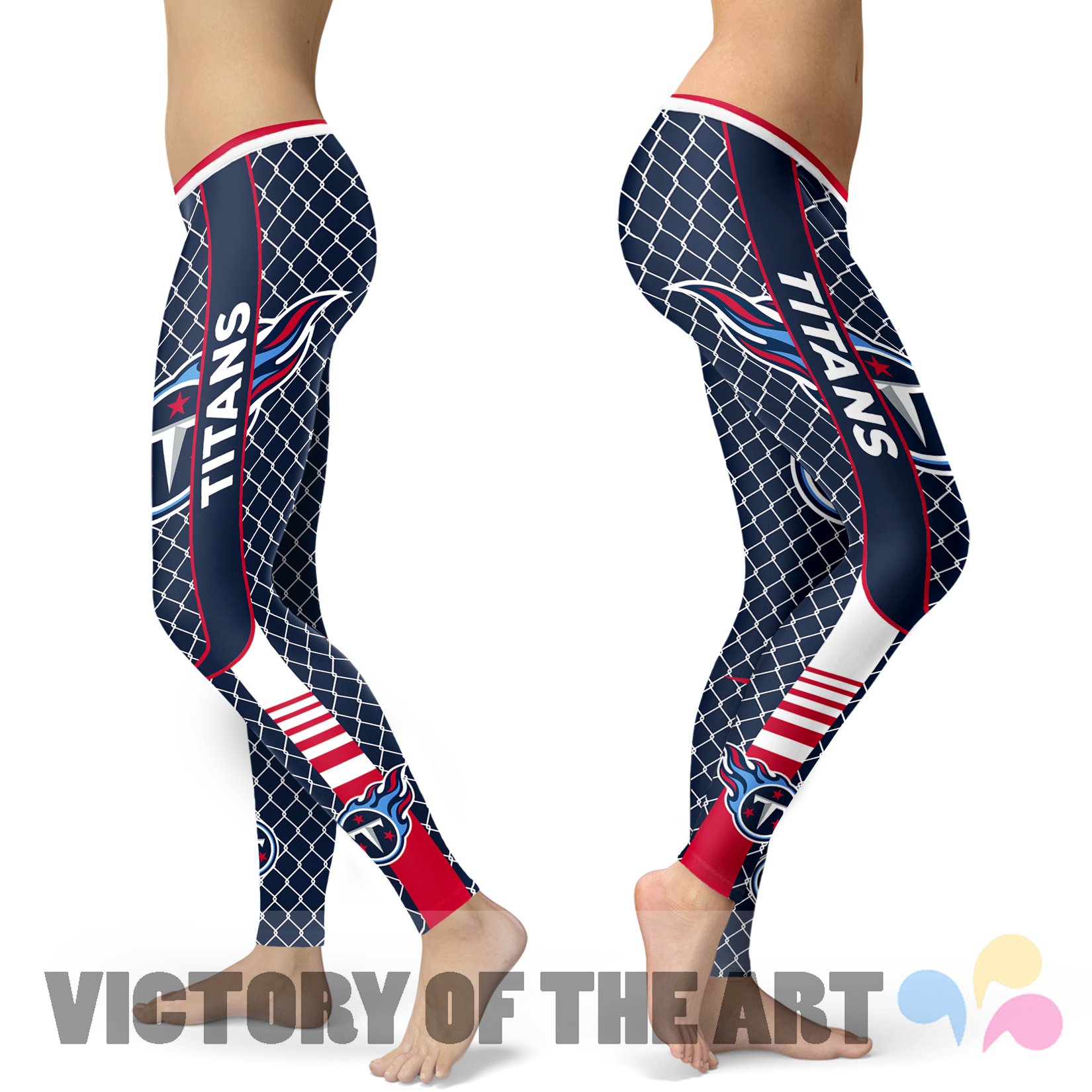 Amazing Line Circle Stylish Fashion Tennessee Titans Leggings