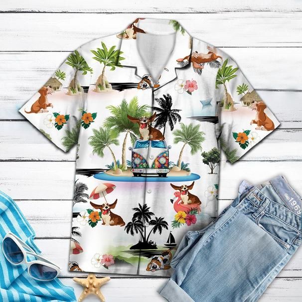 Basset Hound Hawaii Shirt Cute Beach For Him Her Ha97444