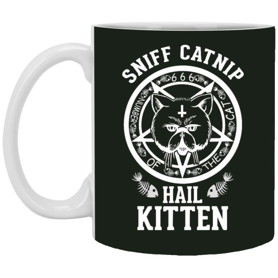 Sniff Catnip Hail Kitten Mug