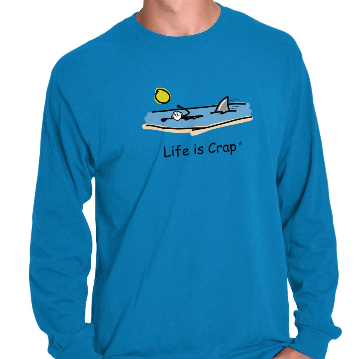 Shark In The Water Long Sleeve Tee