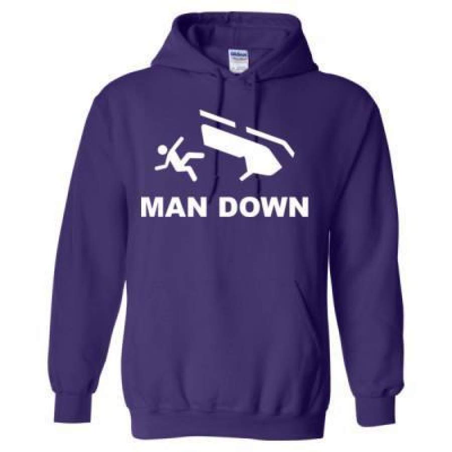 AGR Man Down Snowmobile – Heavy Blend™ Hooded Sweatshirt