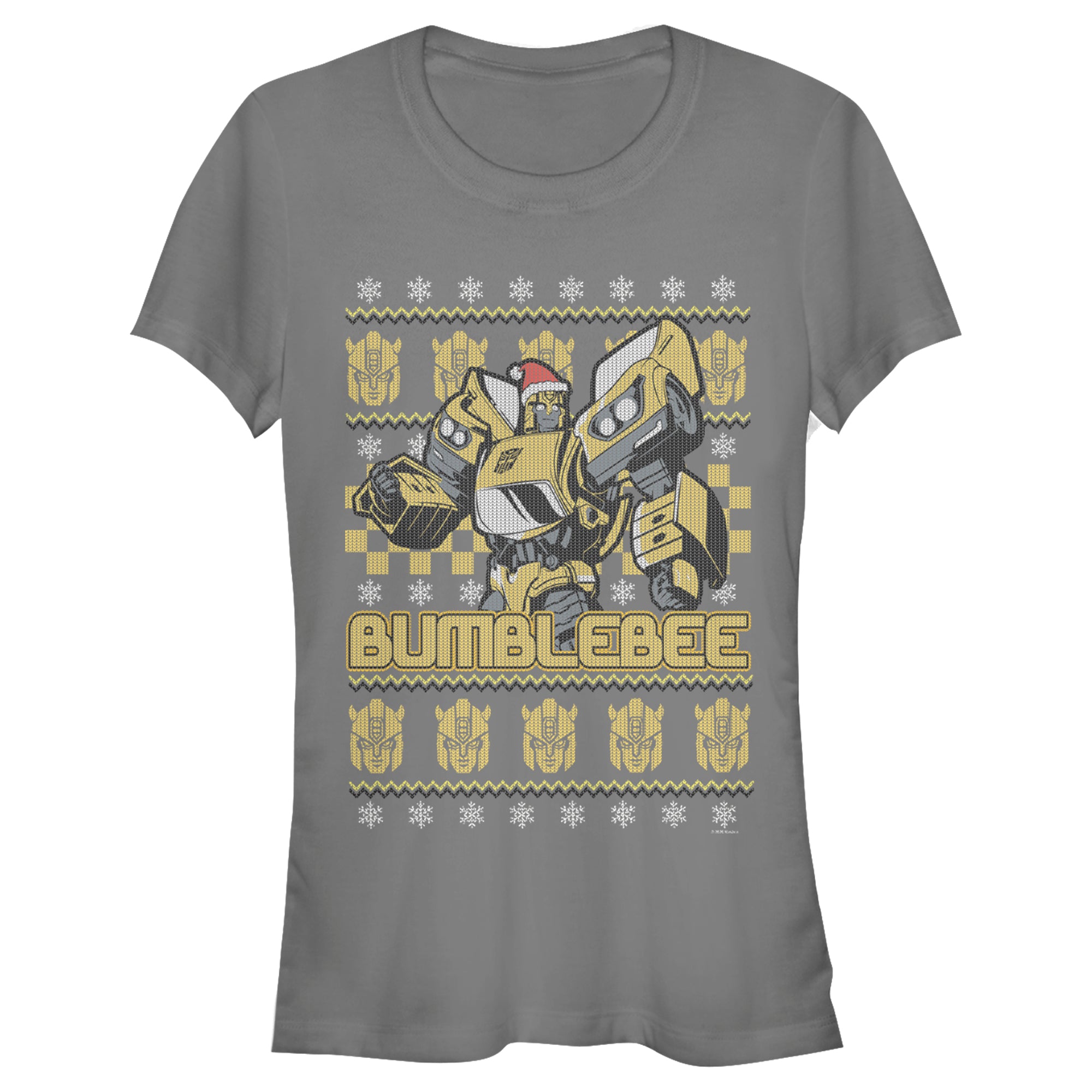 Transformers Junior’S Bumblebee Ugly Xmas  T-Shirt