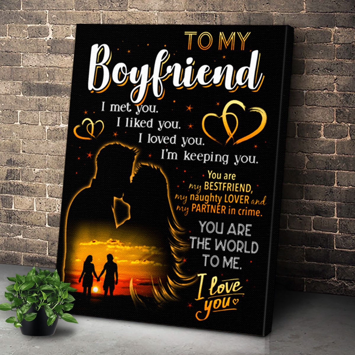 To My Boyfriend Matte Canvas – Gift For Boyfriend