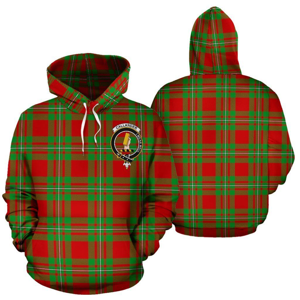 Callander Tartan Clan Badge 3D Printed Sublimation Hoodie Hooded ...