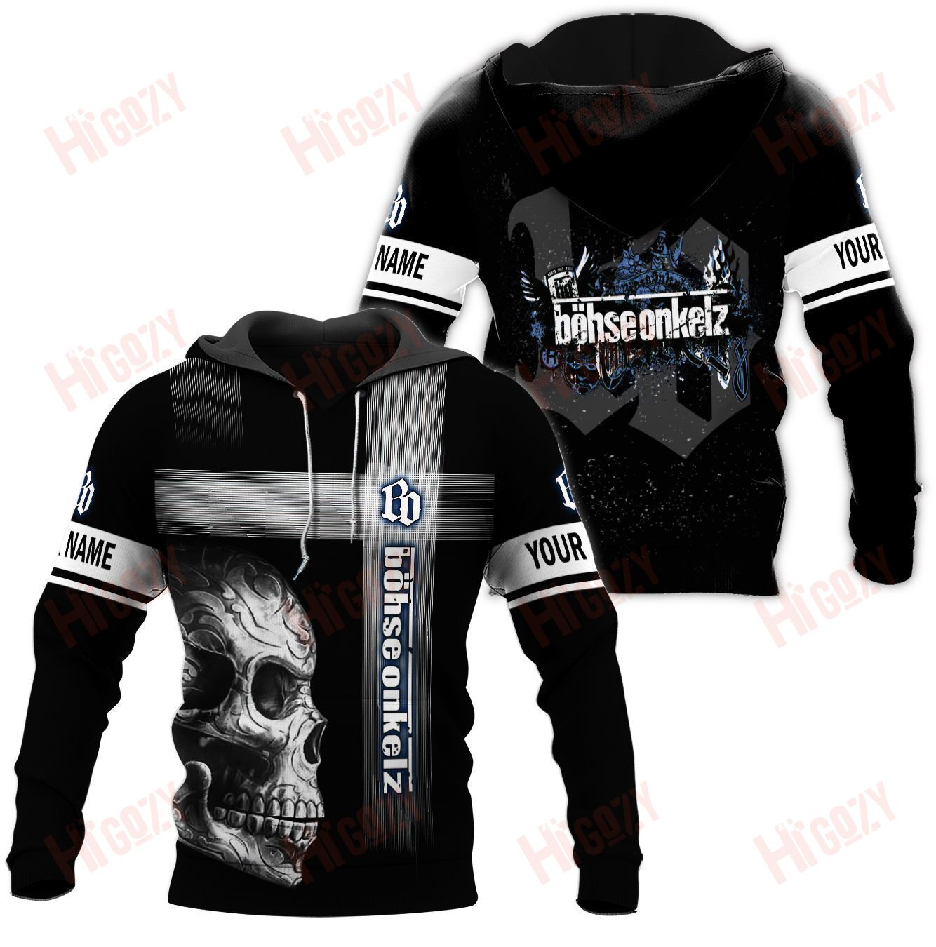 Bohse Onkelz Hoodie, Bohse Onkelz 3D All Over Printed Clothes – Spmt194