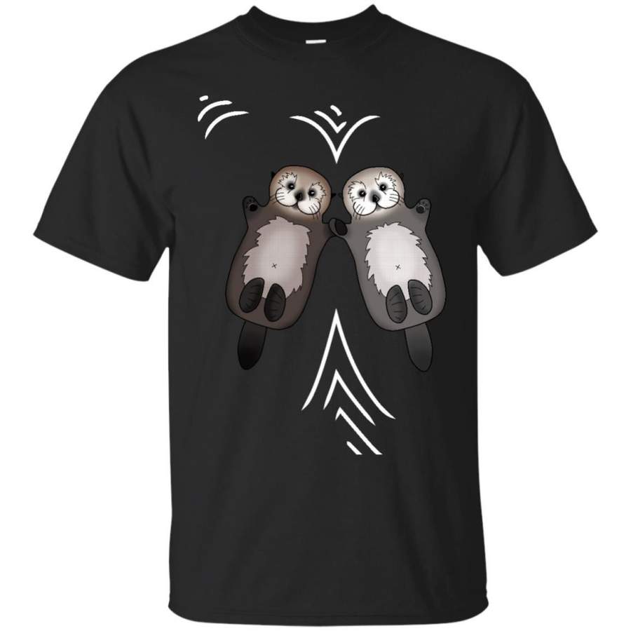 SEA OTTER – Otters Holding Hands Otter Couple T Shirt & Hoodie