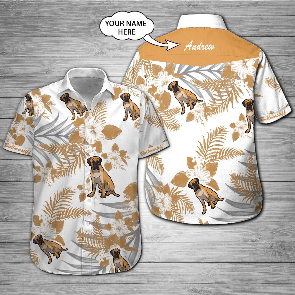 Bullmastiff Custom Name Hawaii Shirt 201 Ha54652