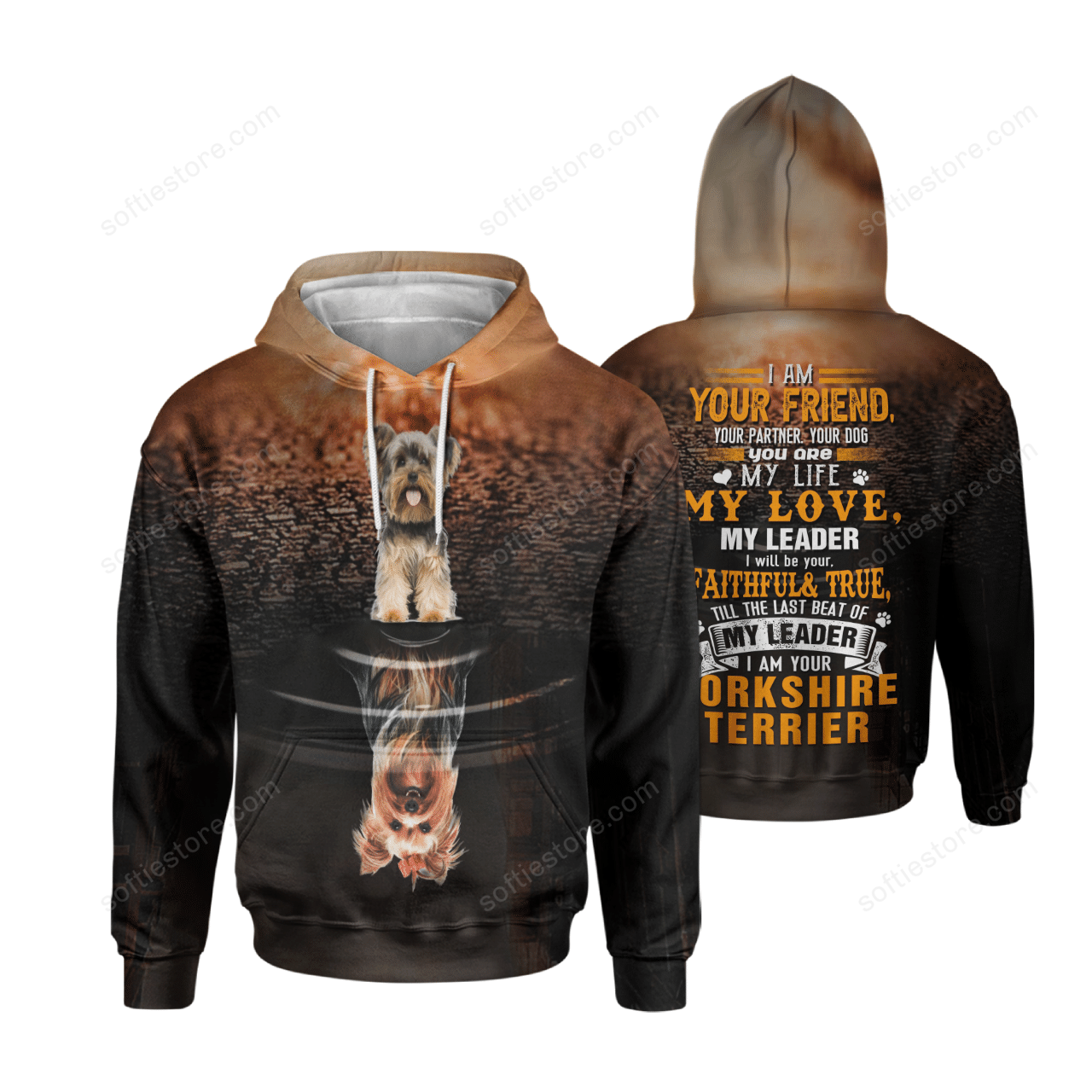 Yorkshire terrier hoodie – I am your friend