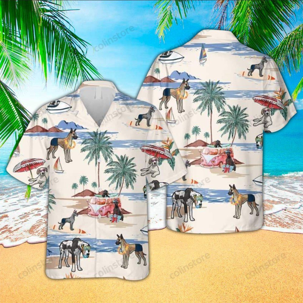 Great Dane Hawaii Shirt For Lover Aloha Ha21915