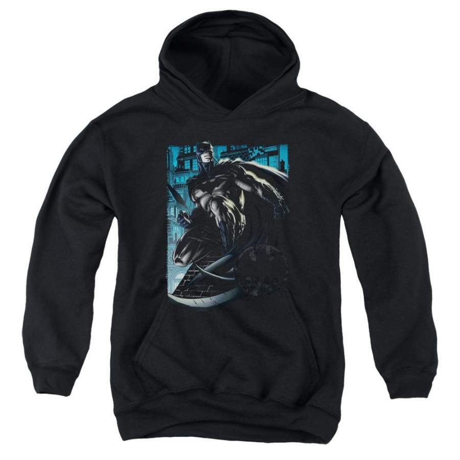 Batman – Knight Falls In Gotham Youth Pull Over Hoodie