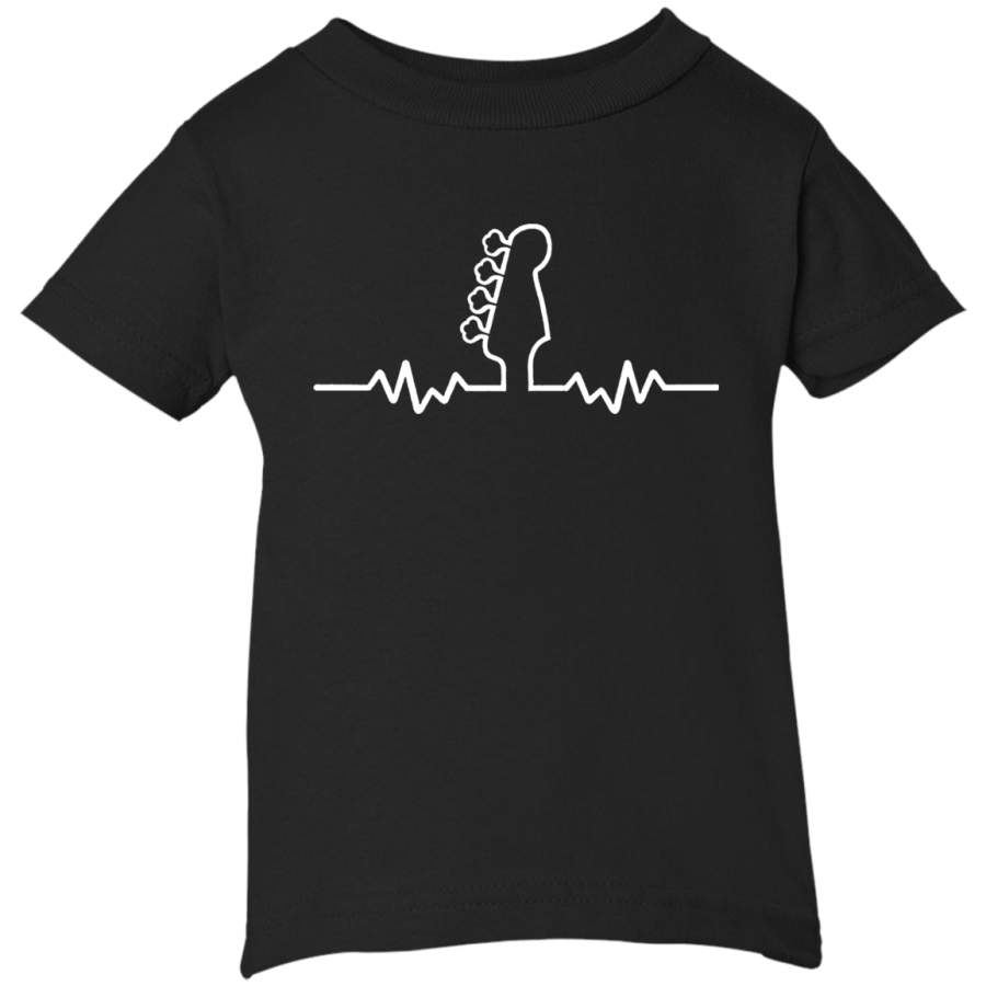 AGR BASS GUITAR HEARTBEAT Infant Short Sleeve T-Shirt