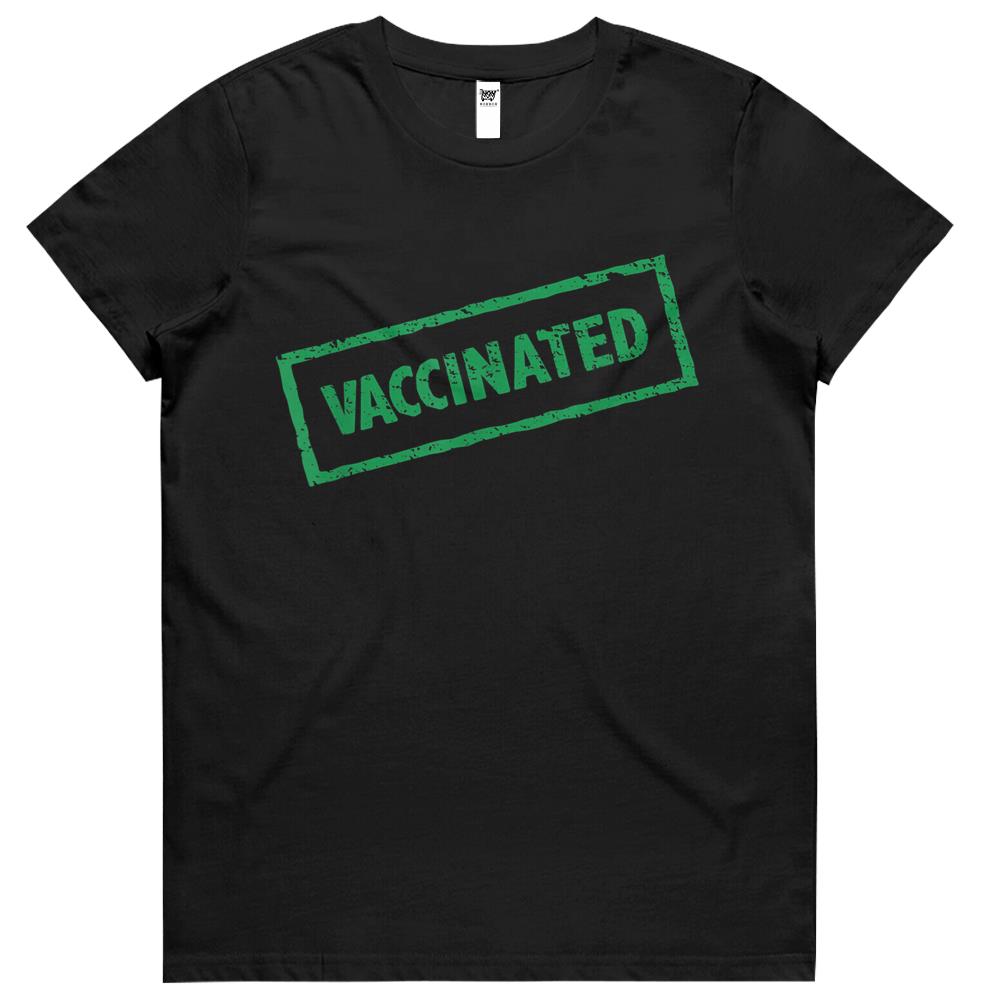 Vintage Stump Style, I’m Vaccinated, Vaccinated Womens Tshirts