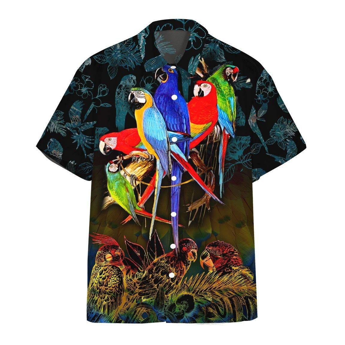 Parrot Aloha Hawaii Shirt Colorful Short Sleeve Summer Beach Casual For Men And Women Ha82818