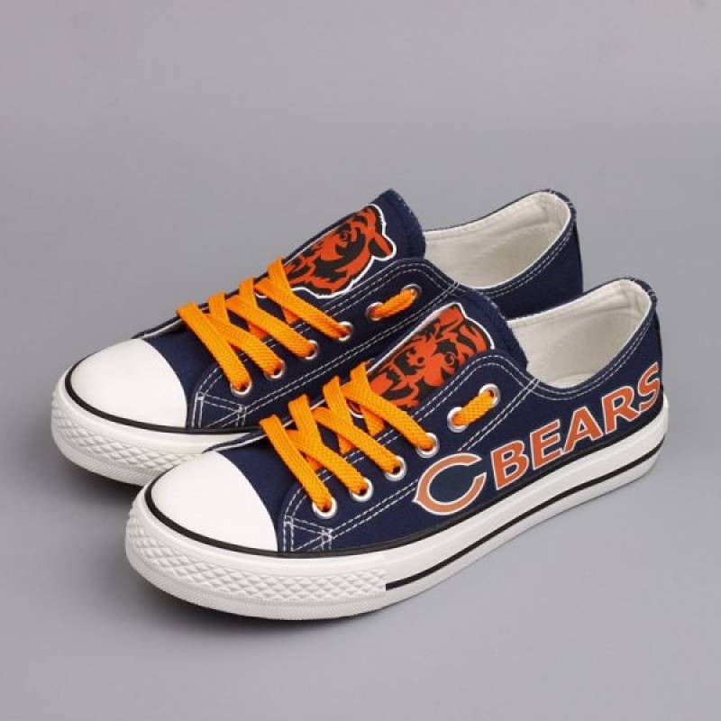 Chicago Bears Canvas Shoes, Bears Sneakers, Tennis Shoes