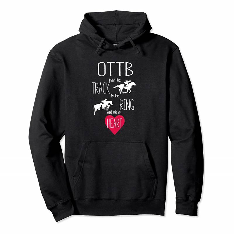 Equestrian Horse OTTB Off Track Thoroughbred Racehorse Pullover Hoodie, T-Shirt, Sweatshirt