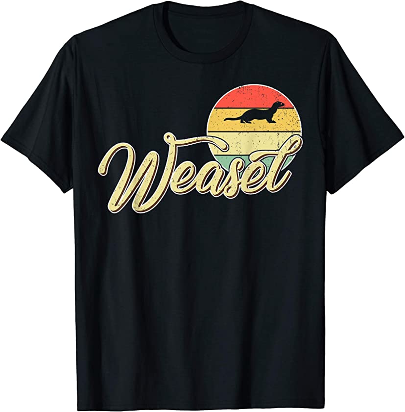 WEASEL Vintage Retro Style Gifts For WEASEL Lover T-Shirt