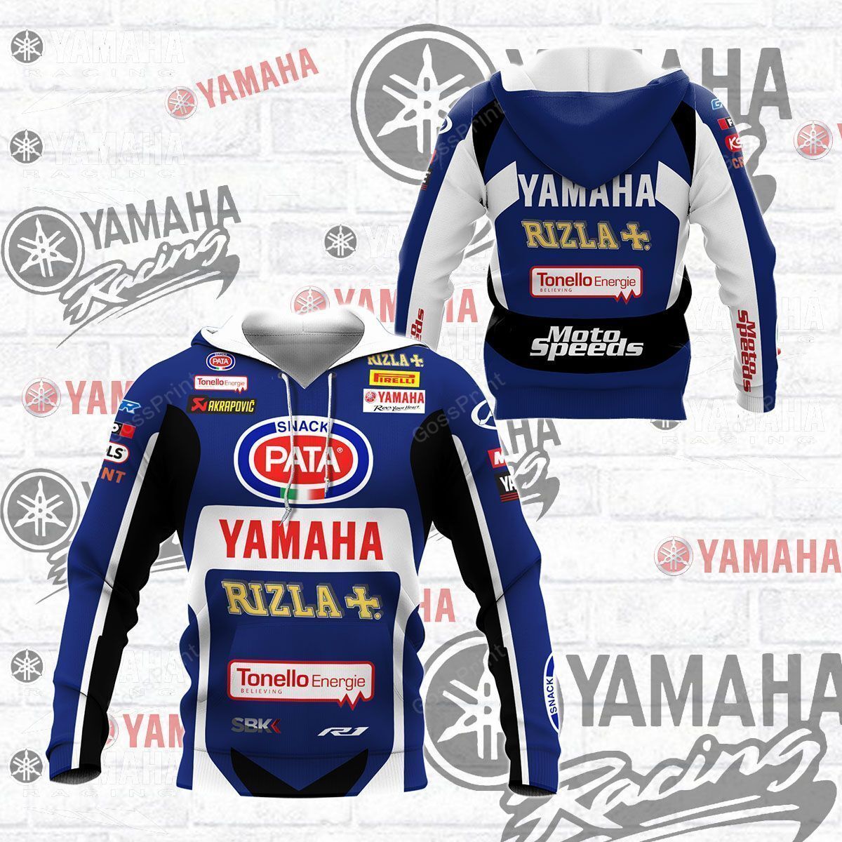 3D All Over Printed Yamaha Racing Shirts Ver 75